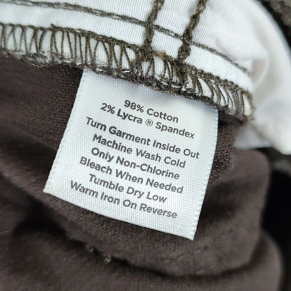 Talbot's Brown Corduroy Boot Cut Trouser Pants Size 10 - Picture 8 of 11